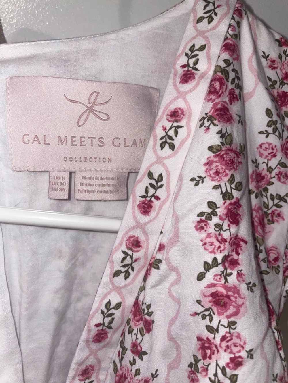 New! Gal Meets Glam Rosie Floral Flutter Sleeve Maxi Dress 🌹 size 6 - Picture 16 of 16